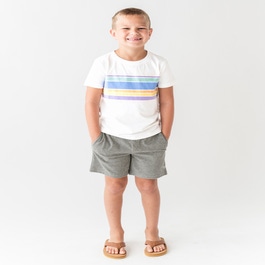 Rainbow Lane Stripe Short Sleeve Tee