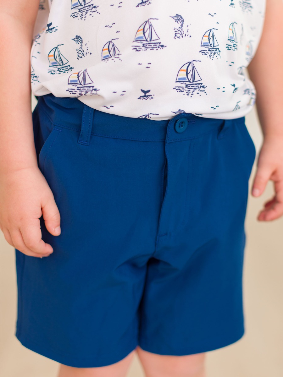 Navy Hybrid Shorts