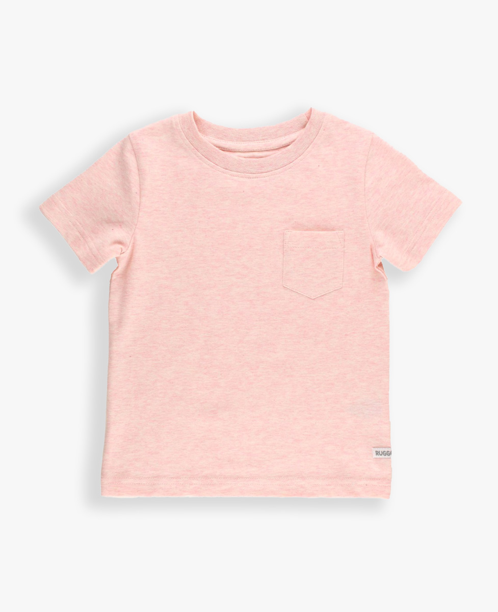 Pale Pink Short Sleeve Pocket Tee