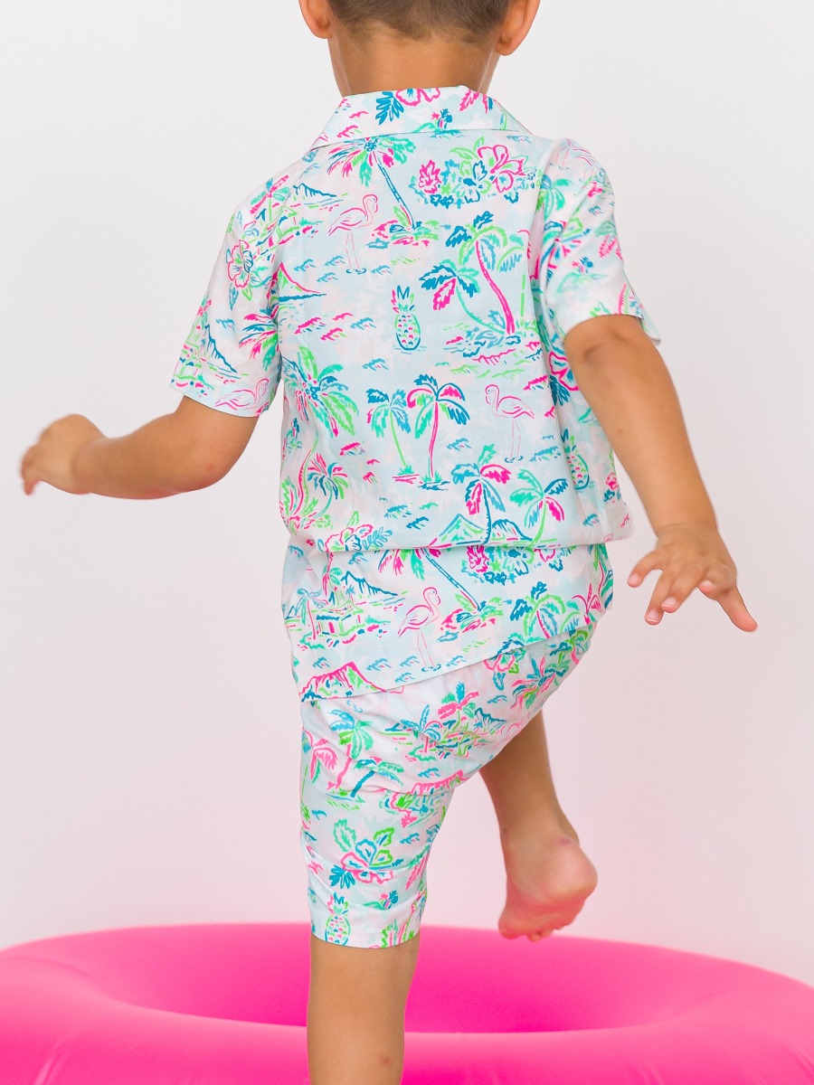 Tropical Resort Short Sleeve Camp Shirt