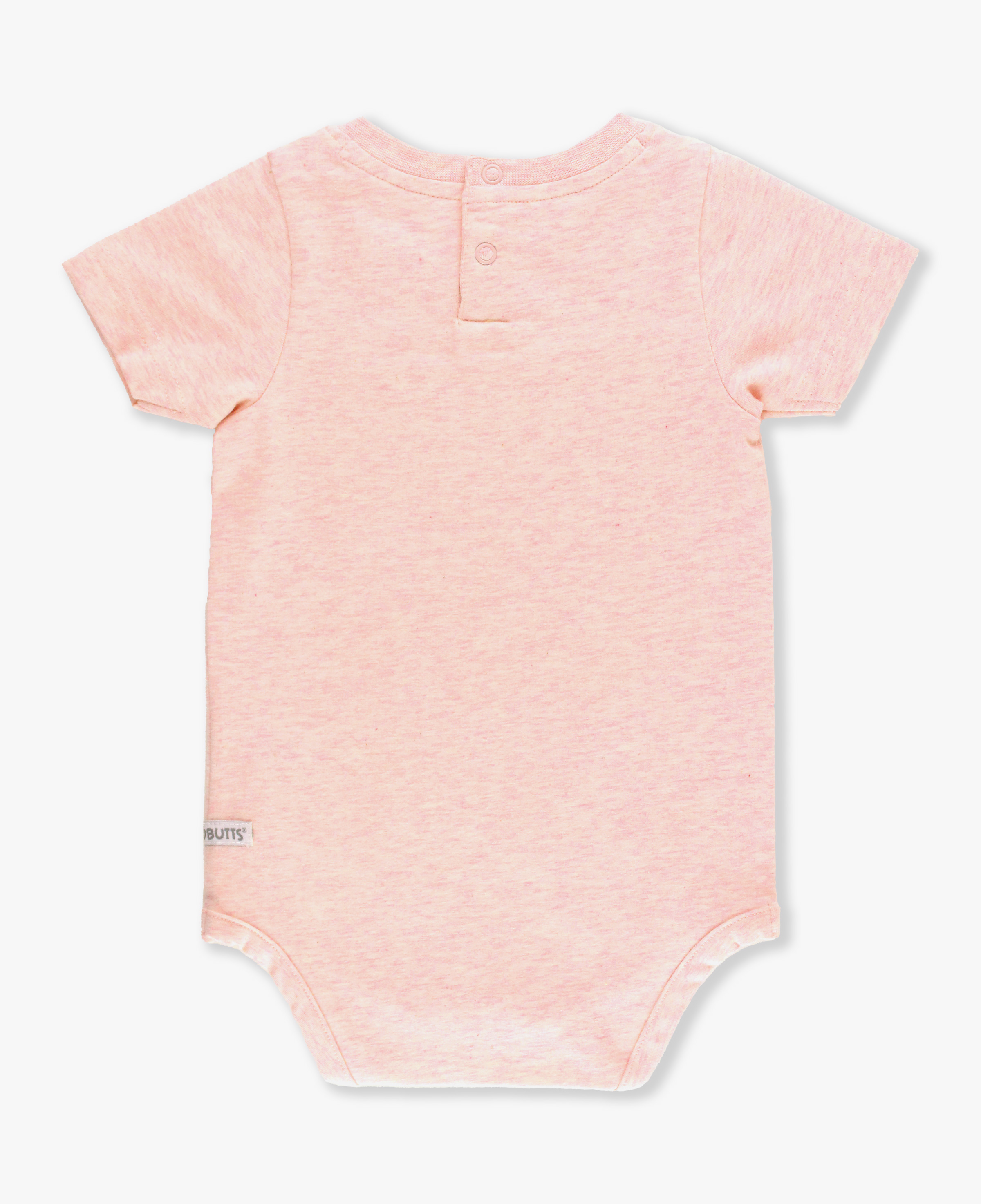 Pale Pink Short Sleeve Pocket Bodysuit