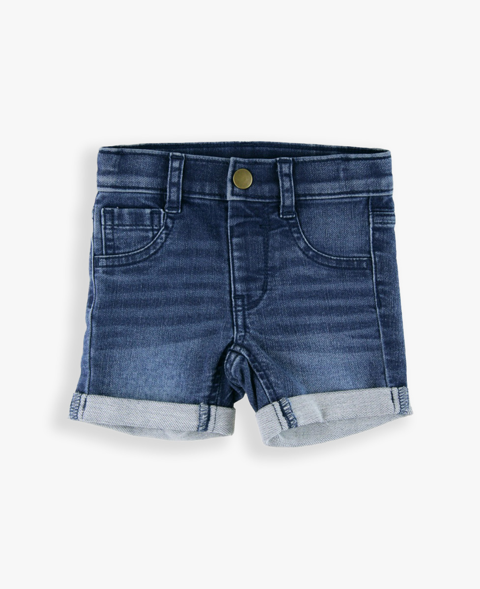 Medium Wash Denim Boys' Stretch Shorts