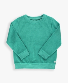 Terry Knit Crew Neck Sweatshirt | RuffleButts & RuggedButts