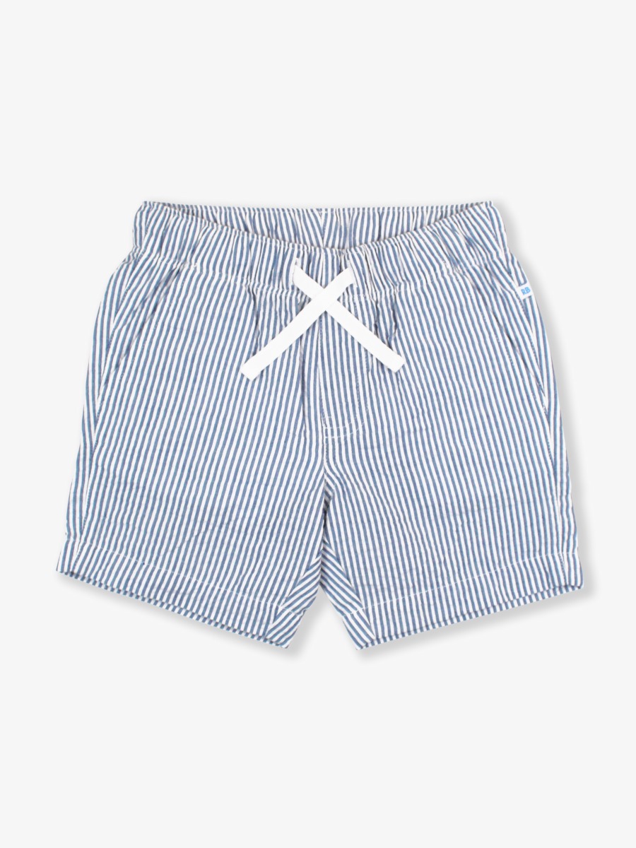 Classic Blue Seersucker Pull-on Shorts