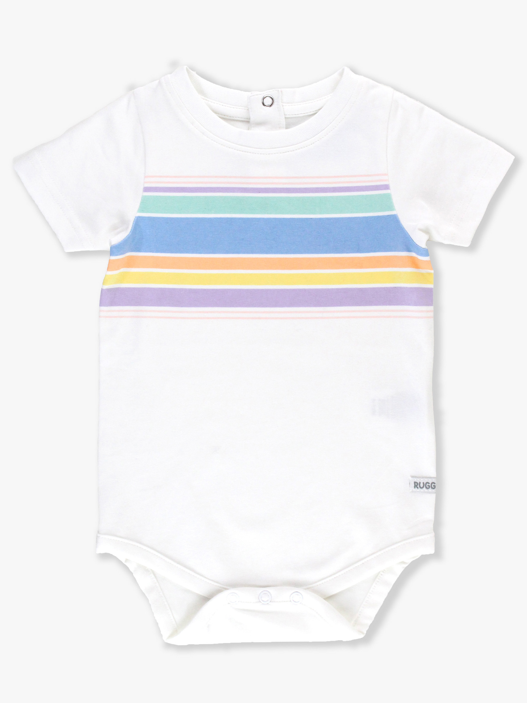 Rainbow Lane Stripe Short Sleeve Bodysuit