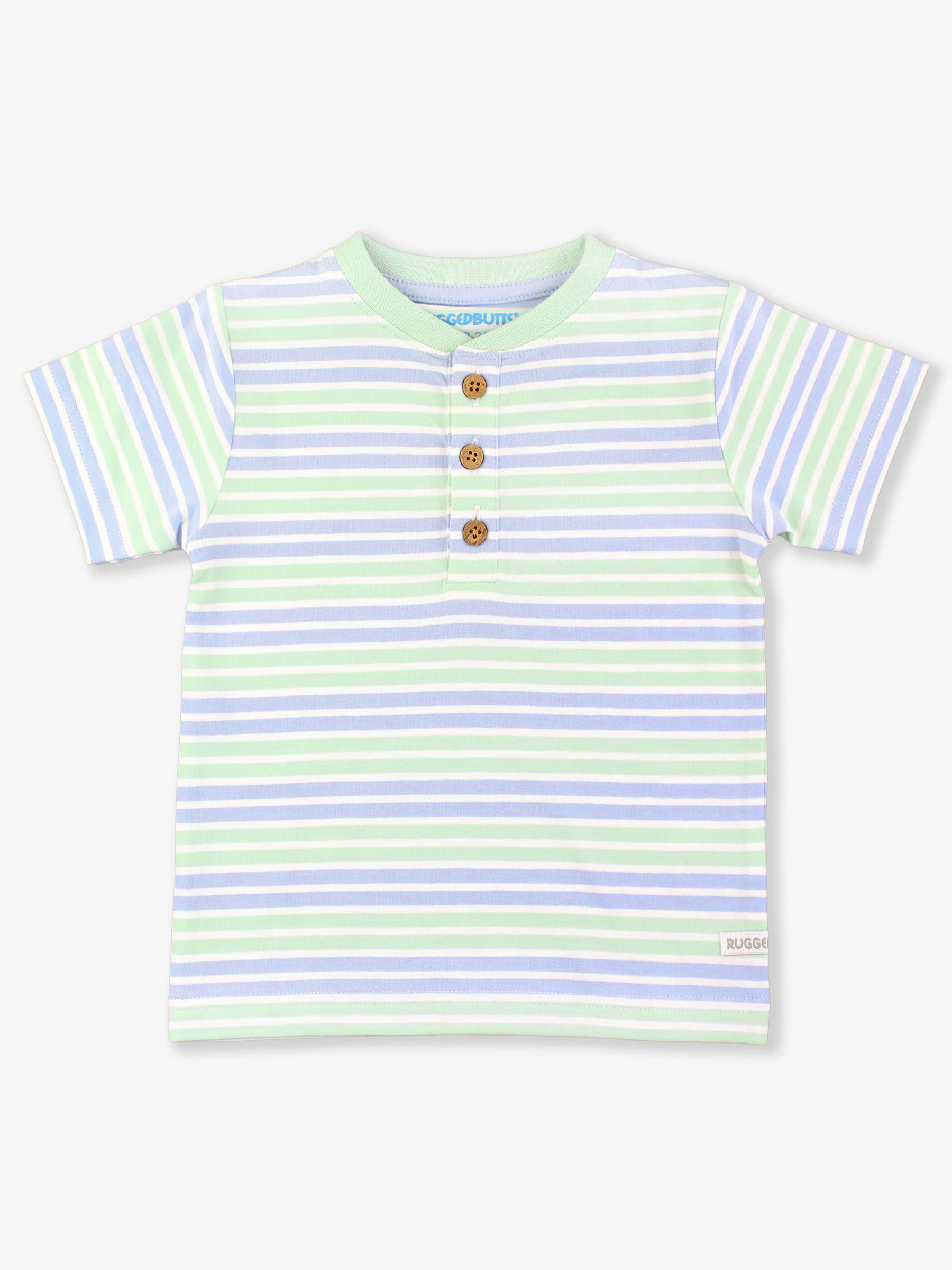 Surf Crew Stripe Short Sleeve Knit Henley