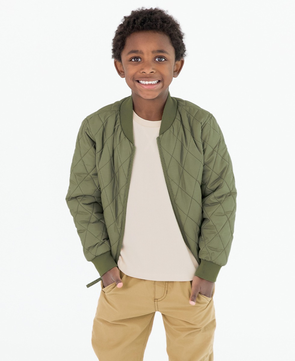 SEASON OFF◆MISCHIEF◆QUILTED BOMBER JACKET◆2色 424 logo-patch Quilted Bomber Jacket | Neutrals | FARFETCH