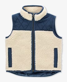 Quilted Sherpa Vest