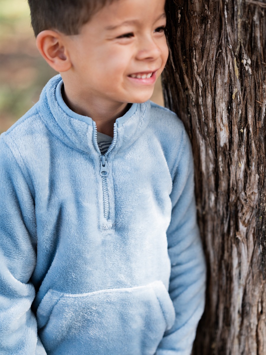 Slate Fleece Pocket Pullover