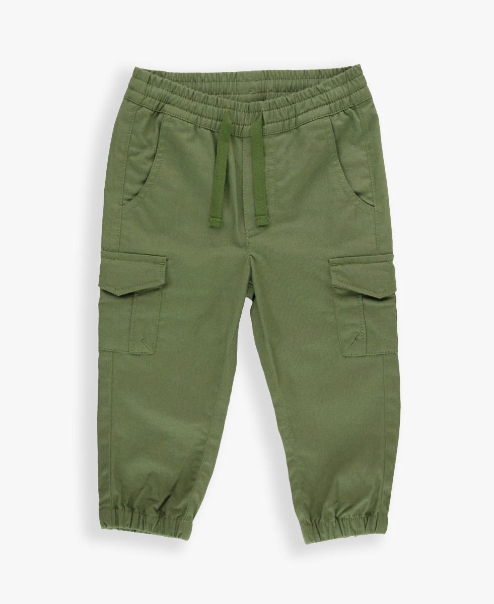 Dusty Olive Slim Cargo Joggers