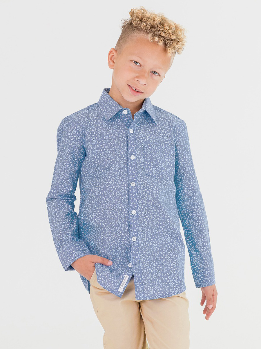 Woodland Berry Frost Long Sleeve Button Down Shirt