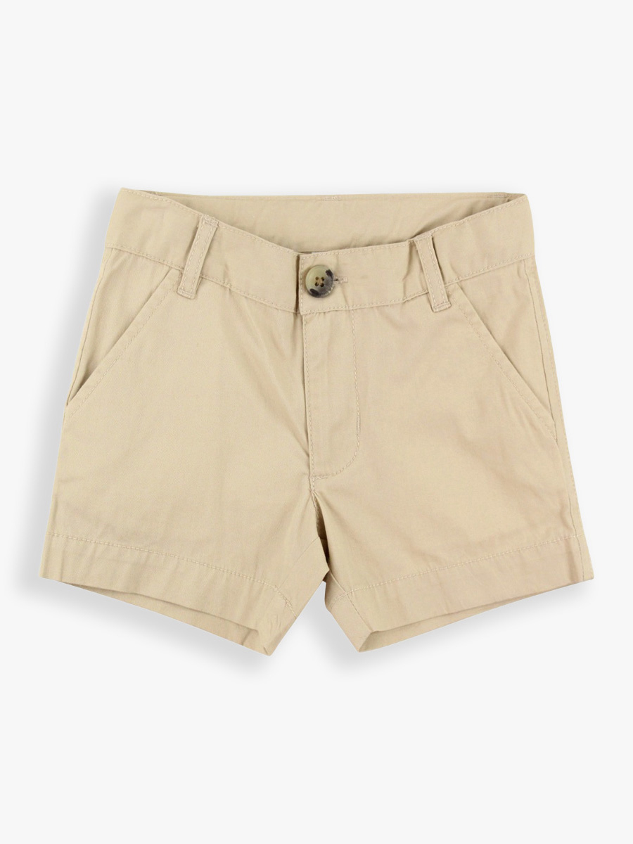 Khaki Stretch Chino Shorts