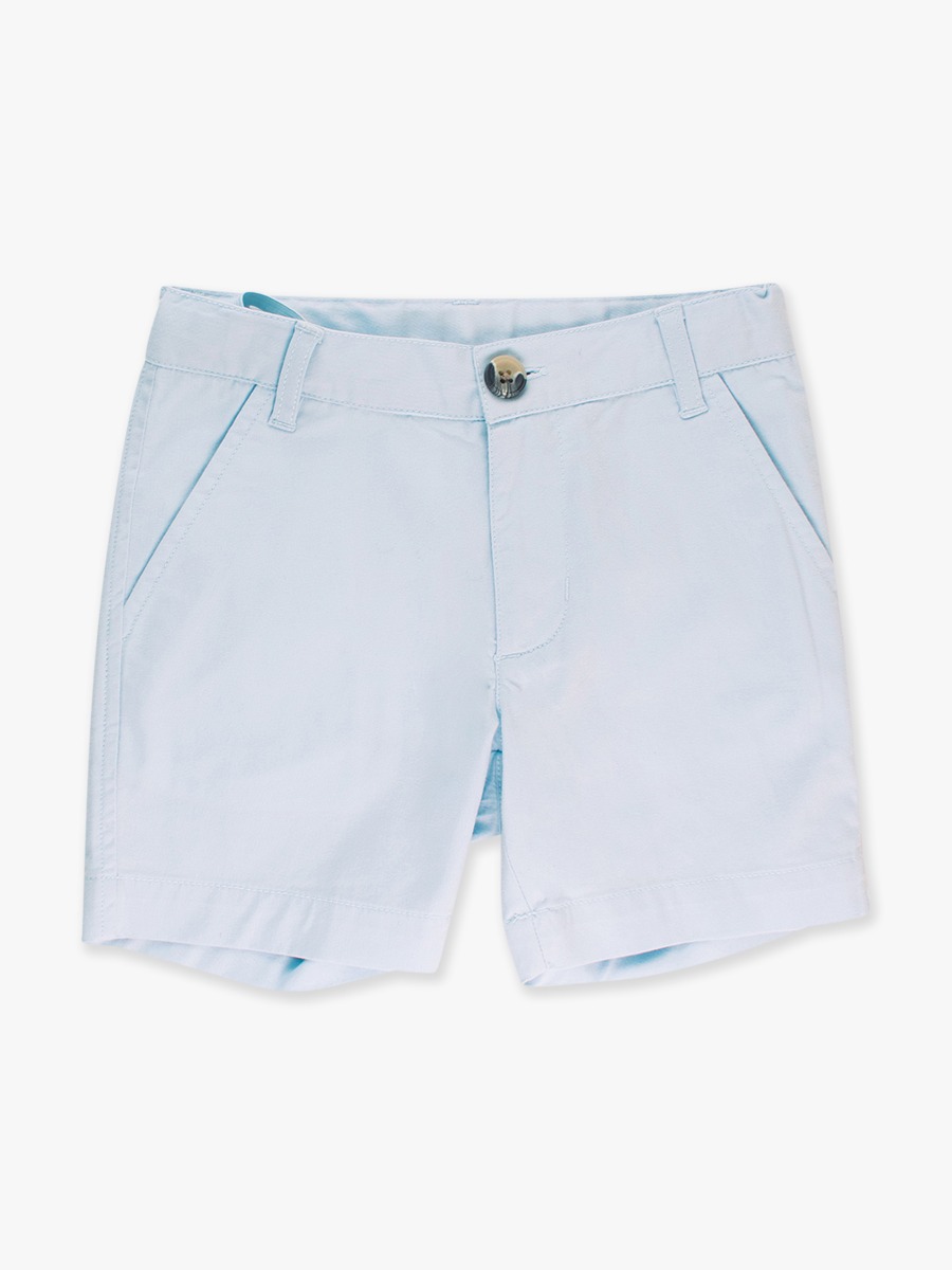 Light Blue Stretch Chino Shorts