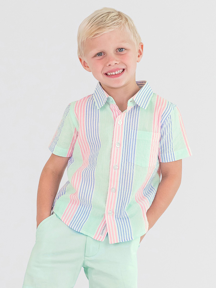 Button Collar Short Sleeve Button Down Shirt Button Collar Short Sleeve Button Down Shirt