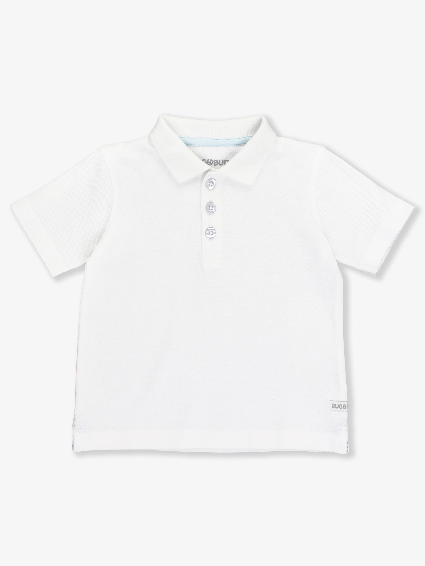 White Pique Short Sleeve Polo Shirt