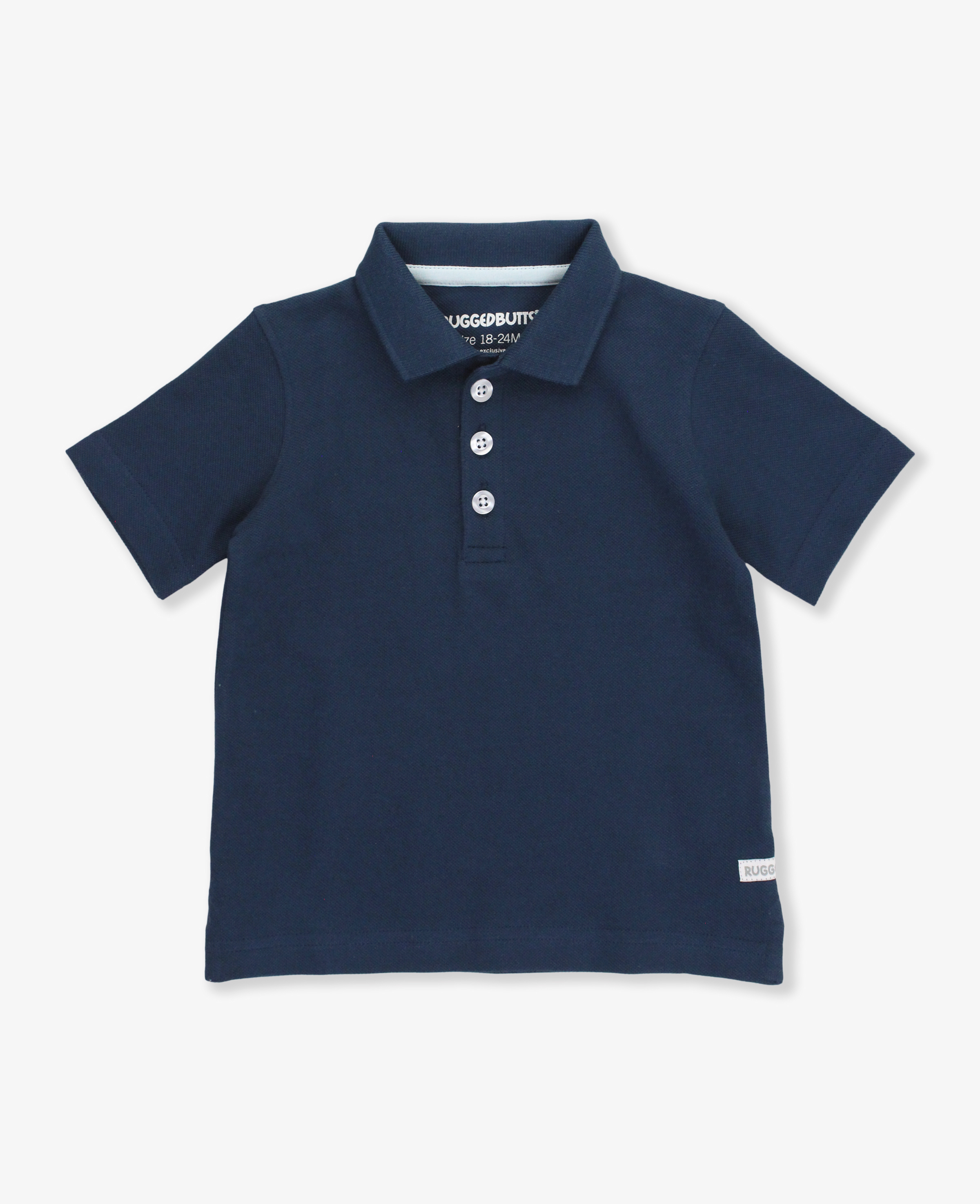Dark Navy Pique Short Sleeve Polo Shirt