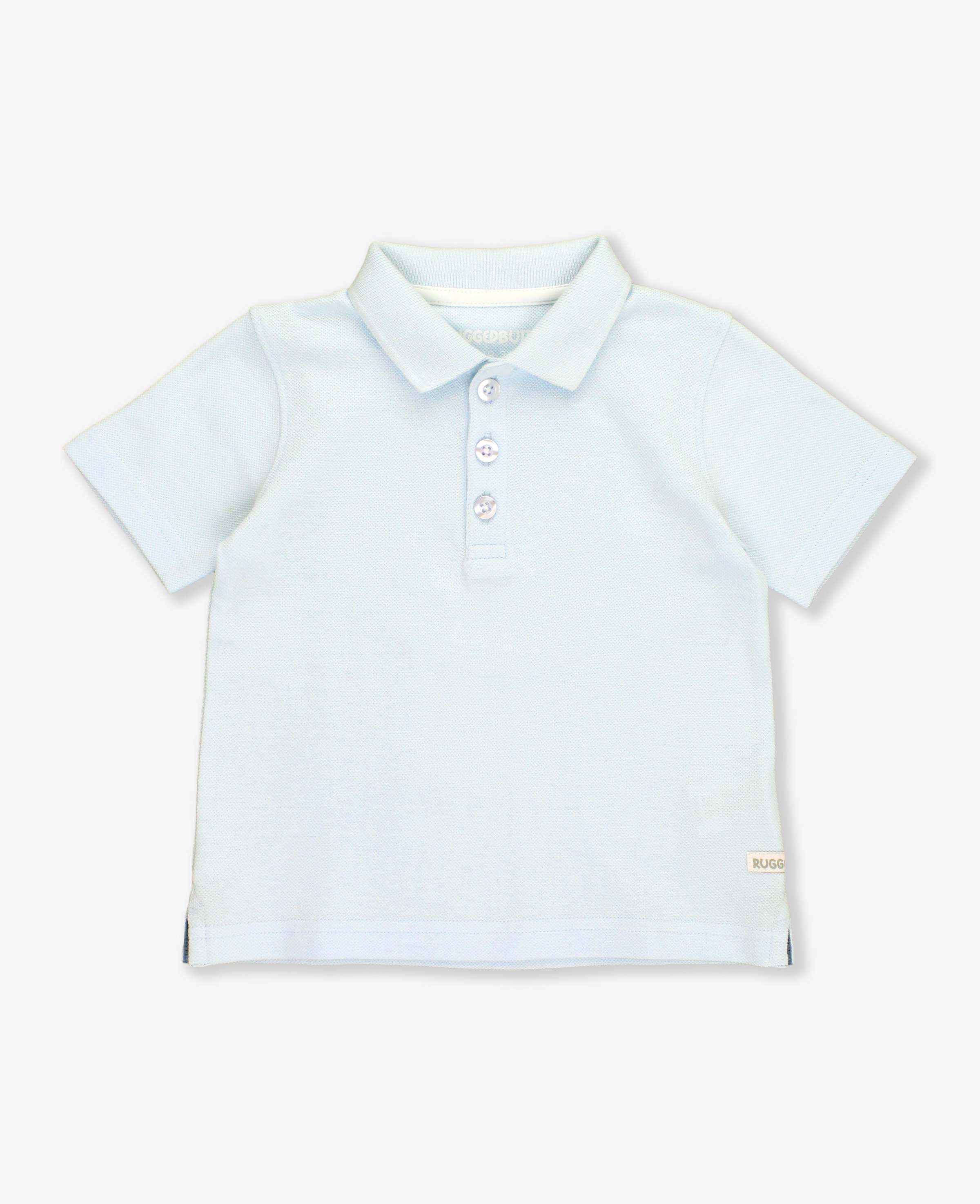Light Blue Pique Short Sleeve Polo Shirt