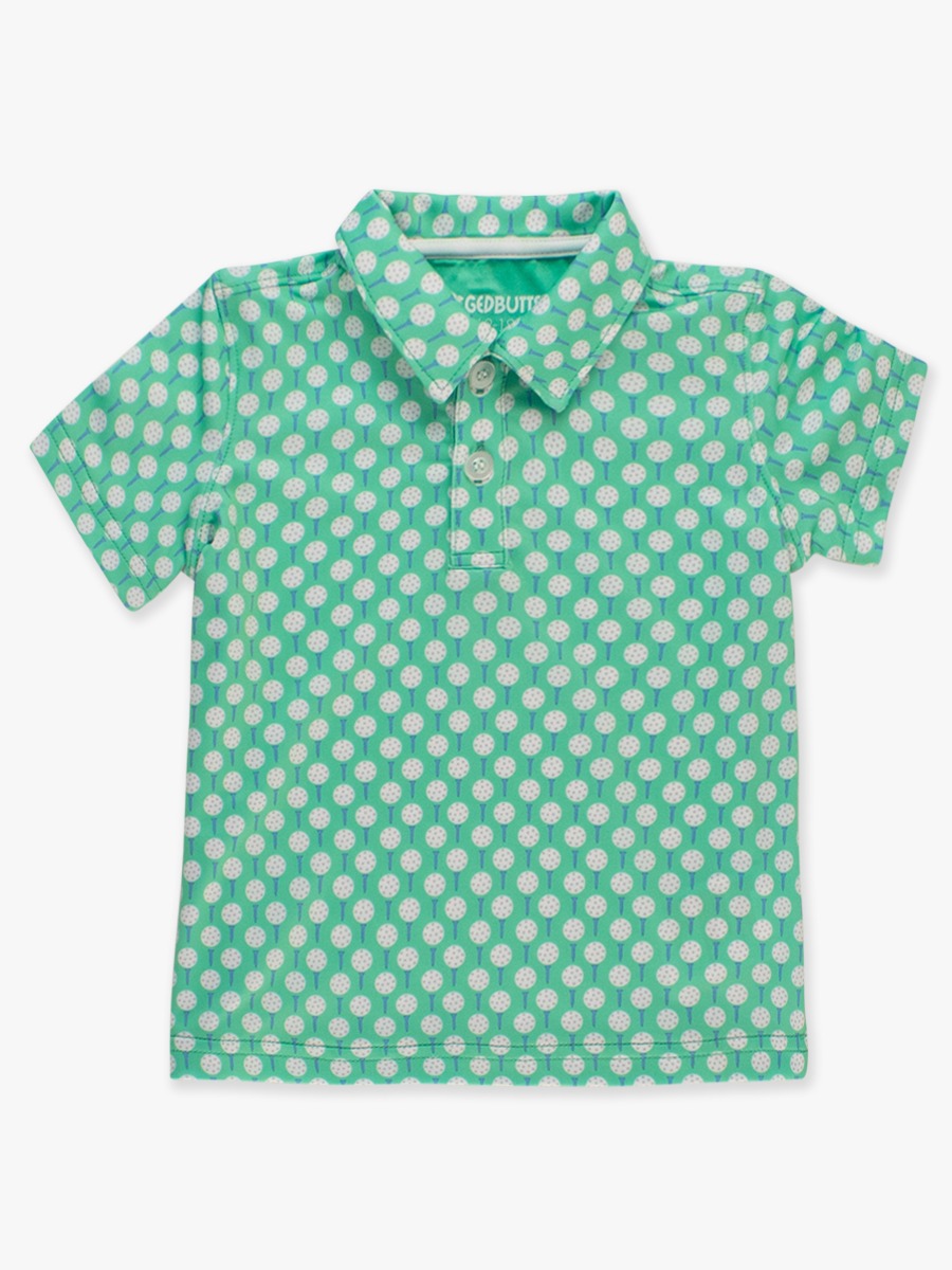 Tiny Tee Time Knit Short Sleeve Performance Polo Shirt