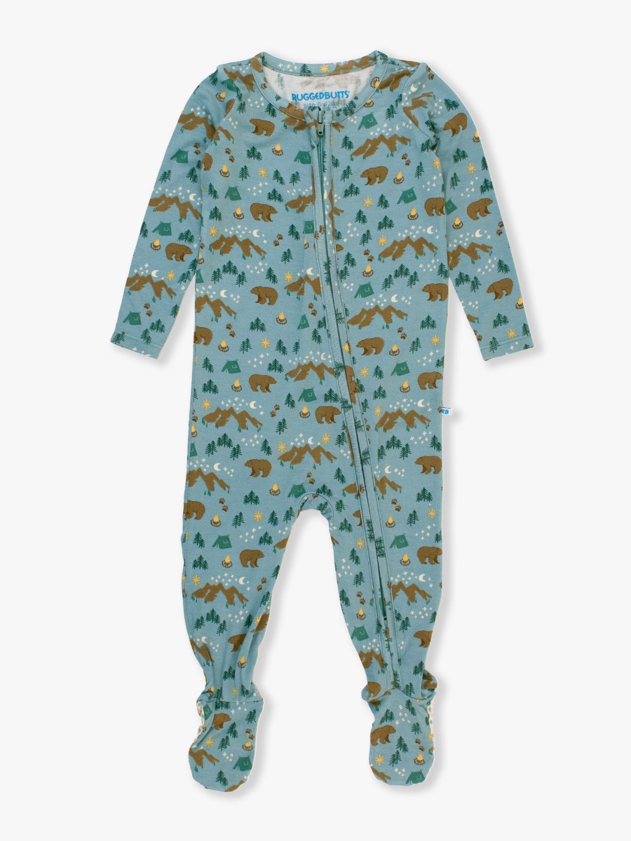 Beary Happy Camper One Piece Footie Pajamas