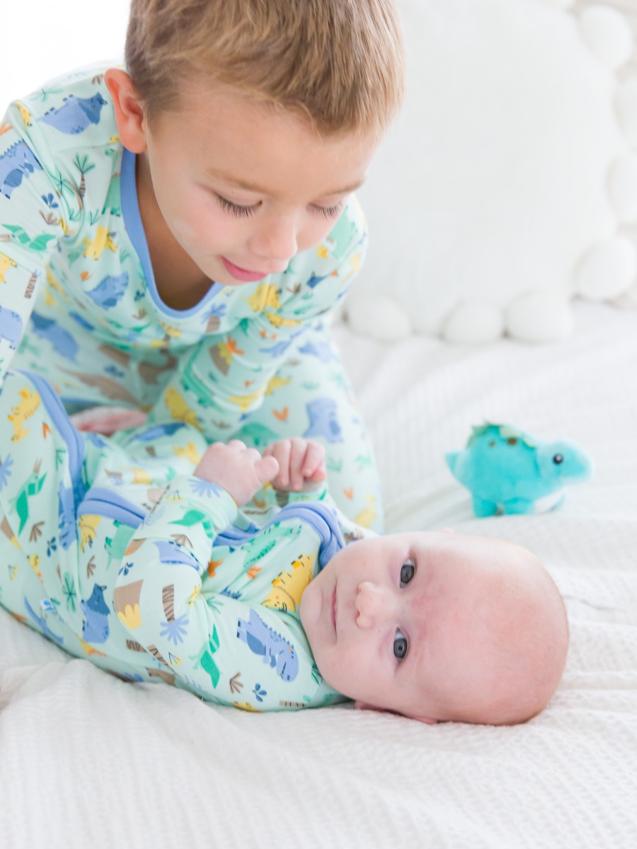 Dino-mite Dude One Piece Footie Pajama, Bamboo Viscose