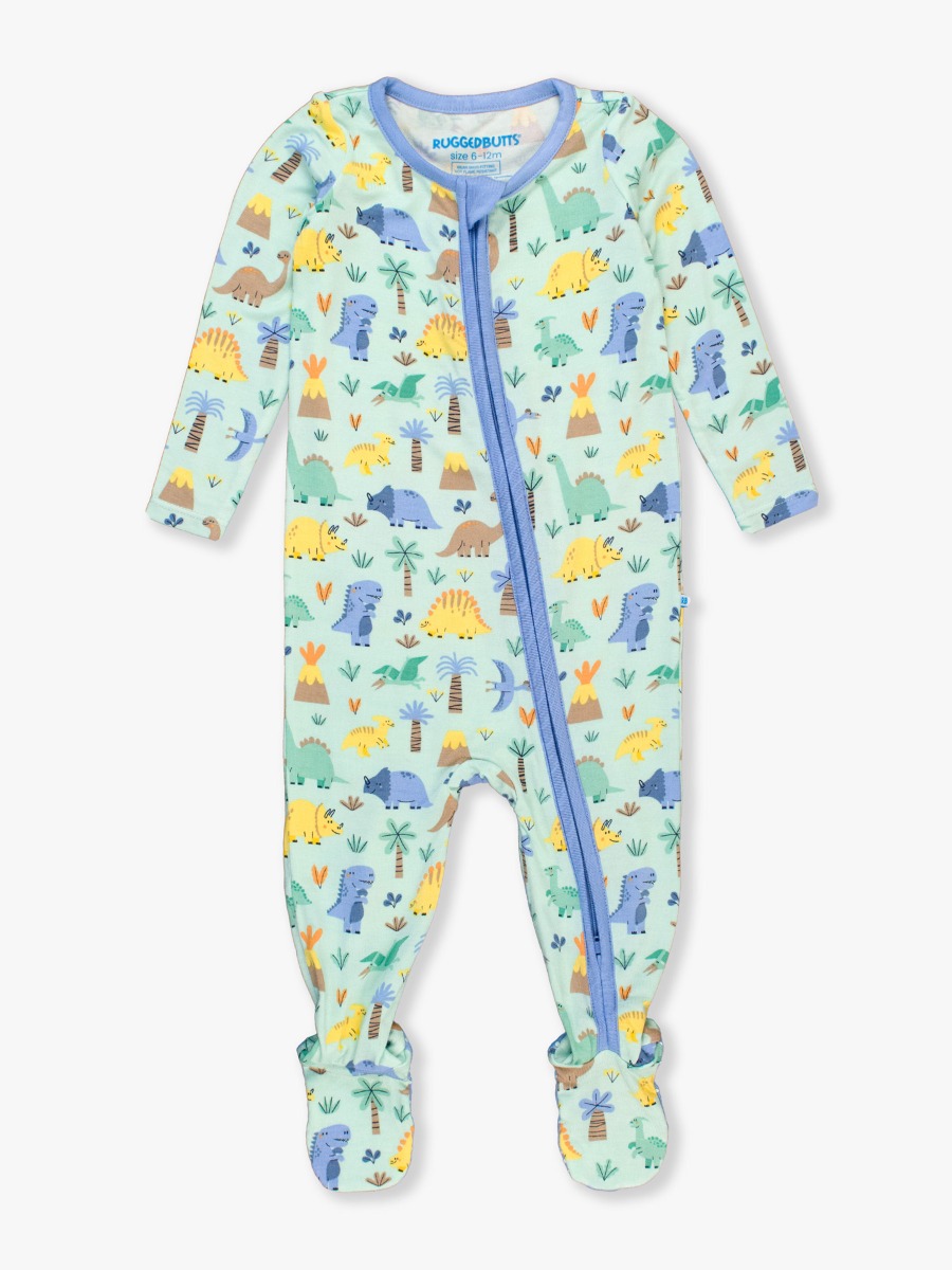 Dino-mite Dude One Piece Footie Pajamas