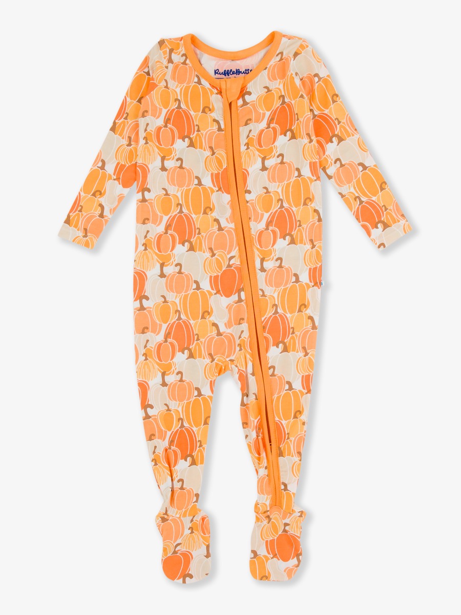 Pumpkin Patch One Piece Footie Pajamas