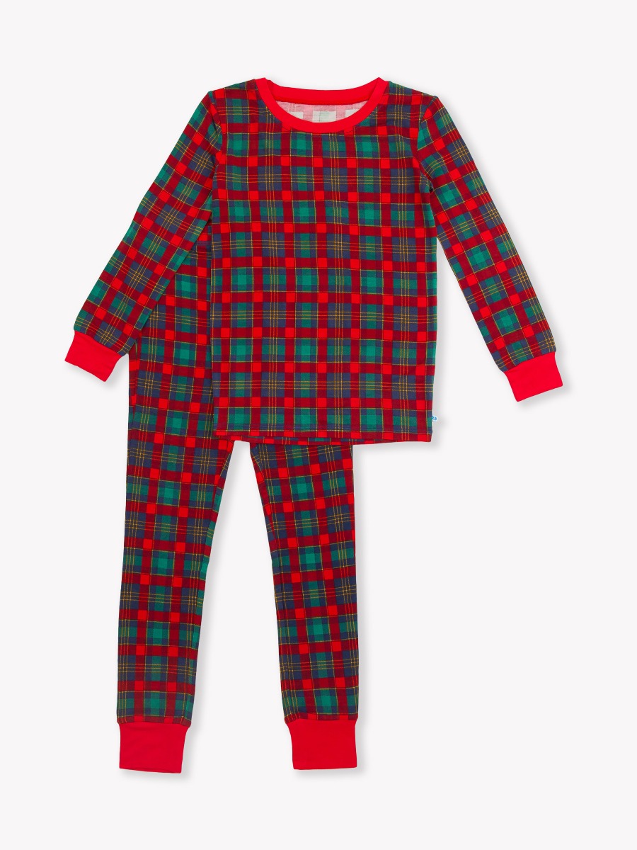 Merry Memories Plaid Long Sleeve Pajama Set
