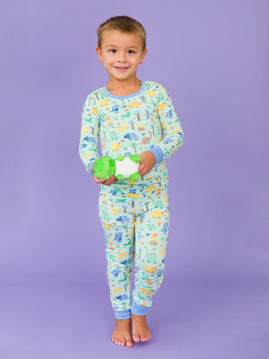Dino-mite Dude Long Sleeve Pajama Set, Bamboo Viscose
