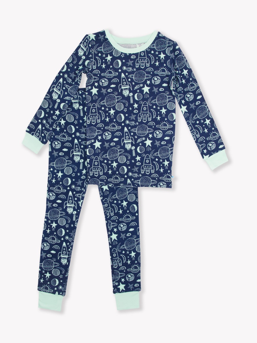 Blast Off Long Sleeve Pajama Set, Bamboo Viscose