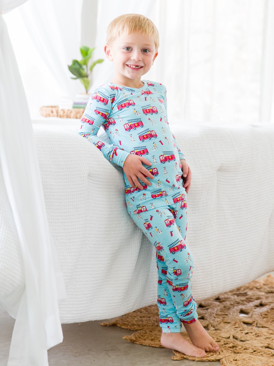 Paws To The Rescue Long Sleeve Pajama Set, Bamboo Viscose - 12-18m
