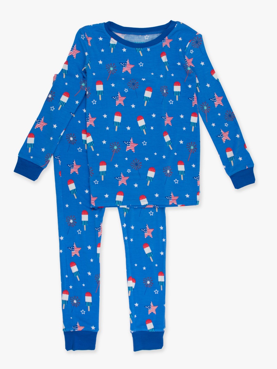 Freedom Fireworks Long Sleeve Pajama Set, Bamboo Viscose