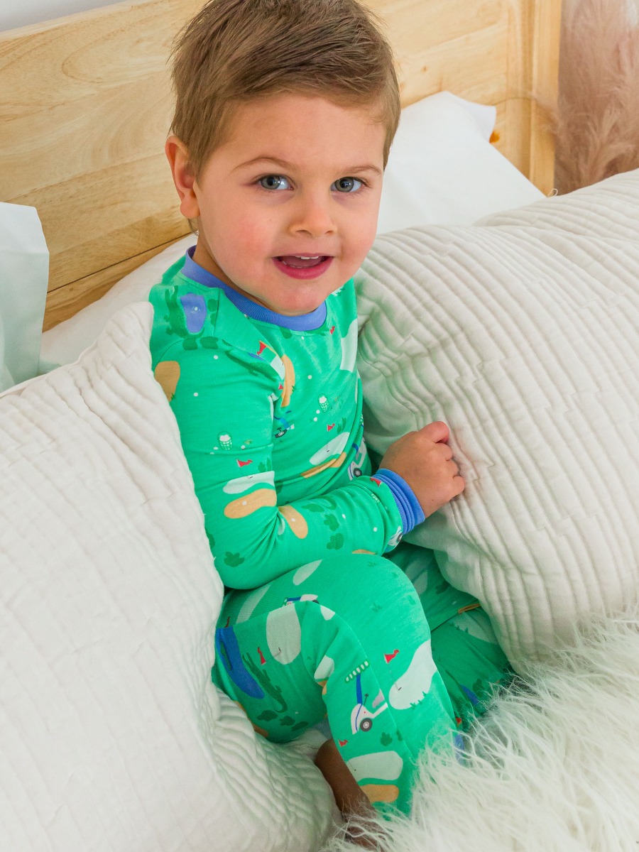 Fairway Long Sleeve Pajama Set, Bamboo Viscose