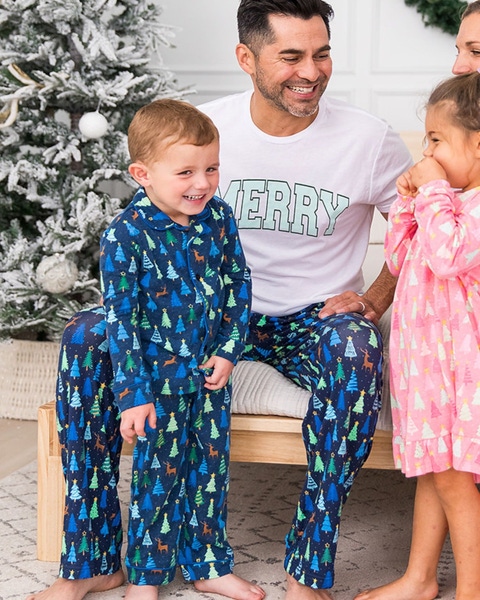 Merry Blue Pines Boys Pajama Set
