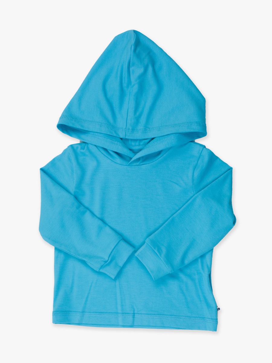 Bright Aqua Sun Protective Hooded Shirt