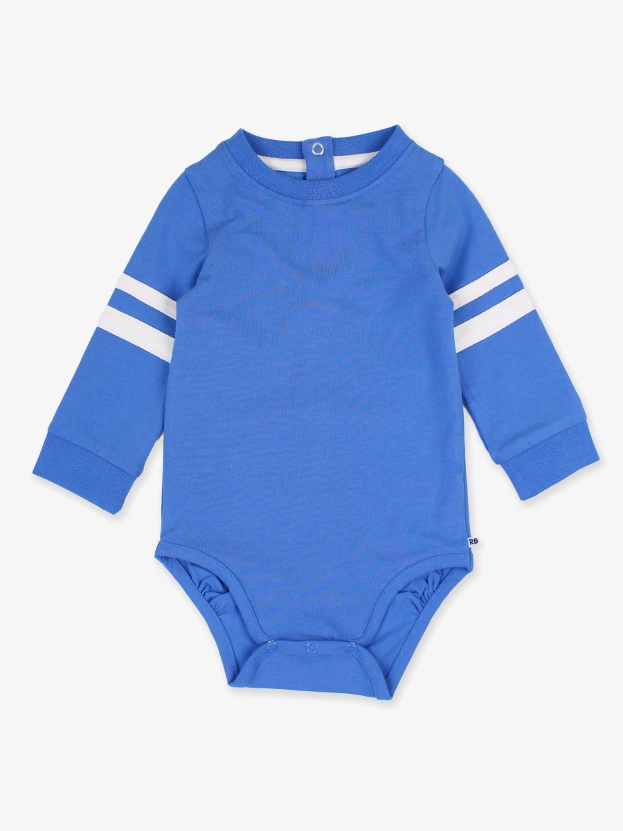 Sonic Blue Racing Stripe Long Sleeve Bodysuit