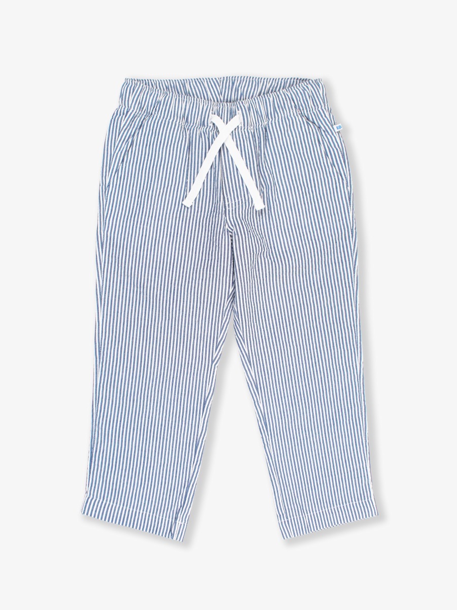 Classic Blue Seersucker Pull-on Pants