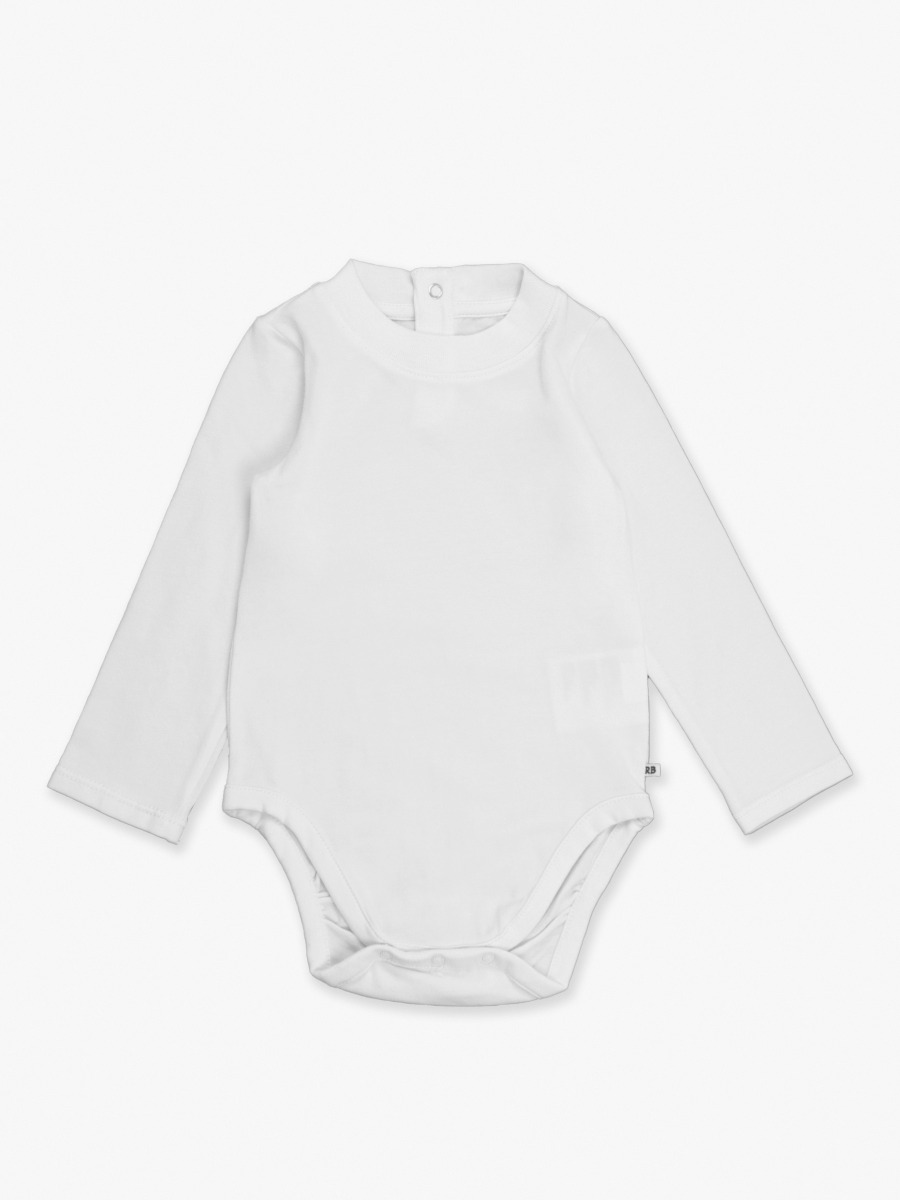 White Long Sleeve Basic Bodysuit