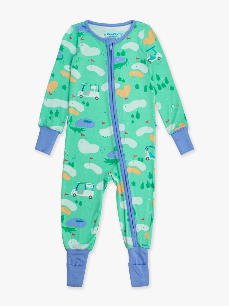 Fairway Convertible One Piece Pajamas, Bamboo Viscose