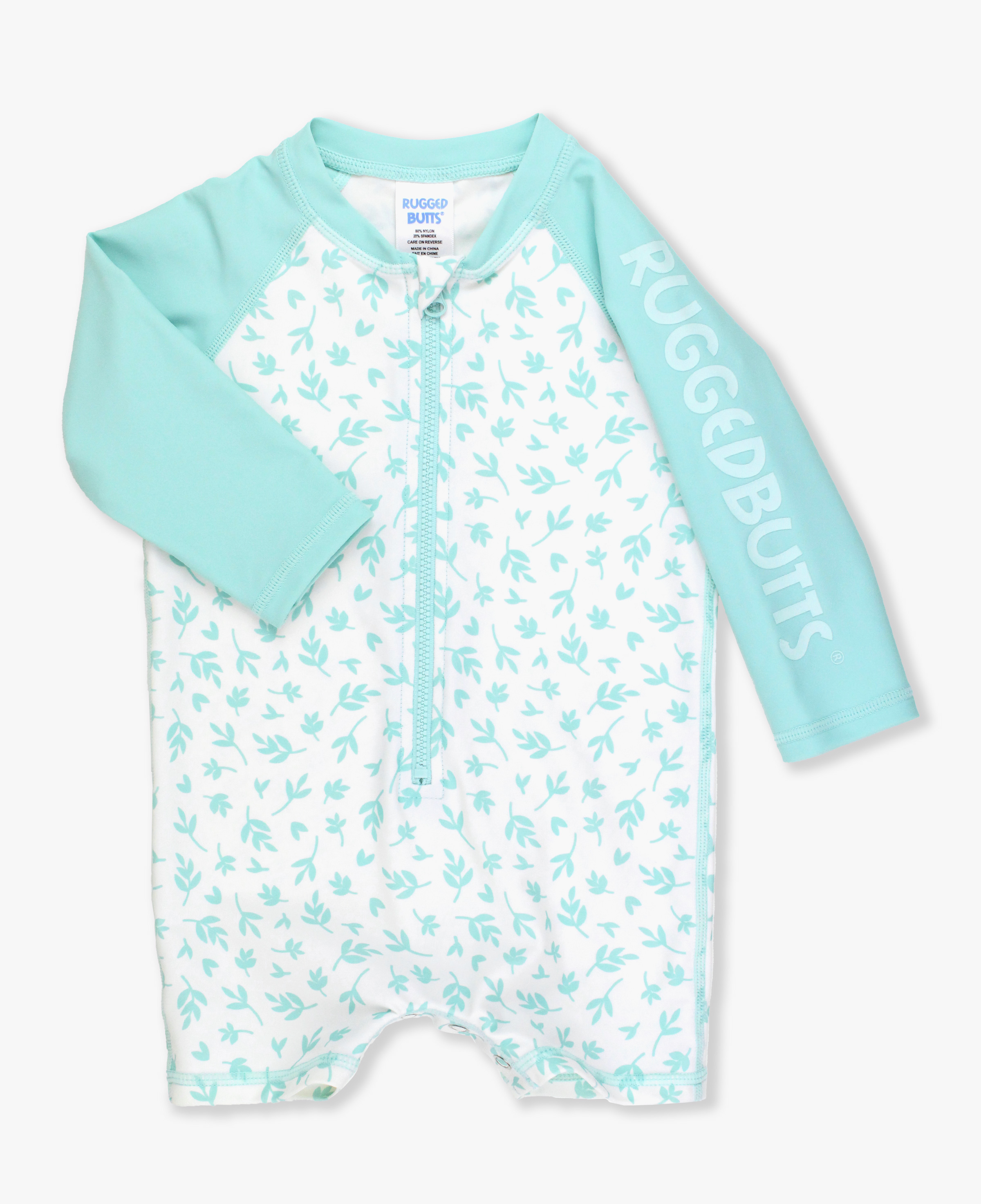 Whimsical Charm Boys' Logo Long Sleeve One Piece Rash Guard