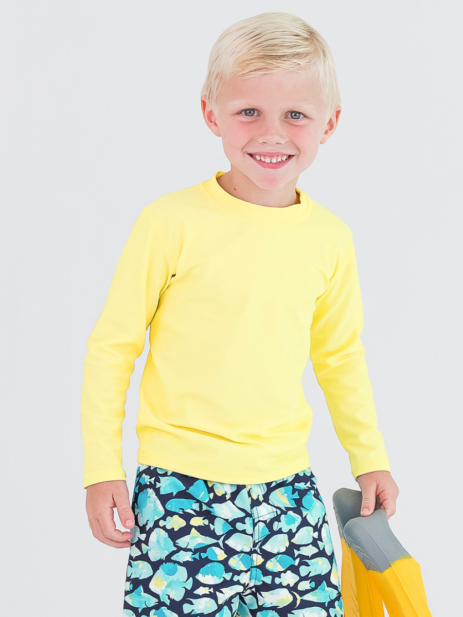 Banana Long Sleeve Logo Rash Guard