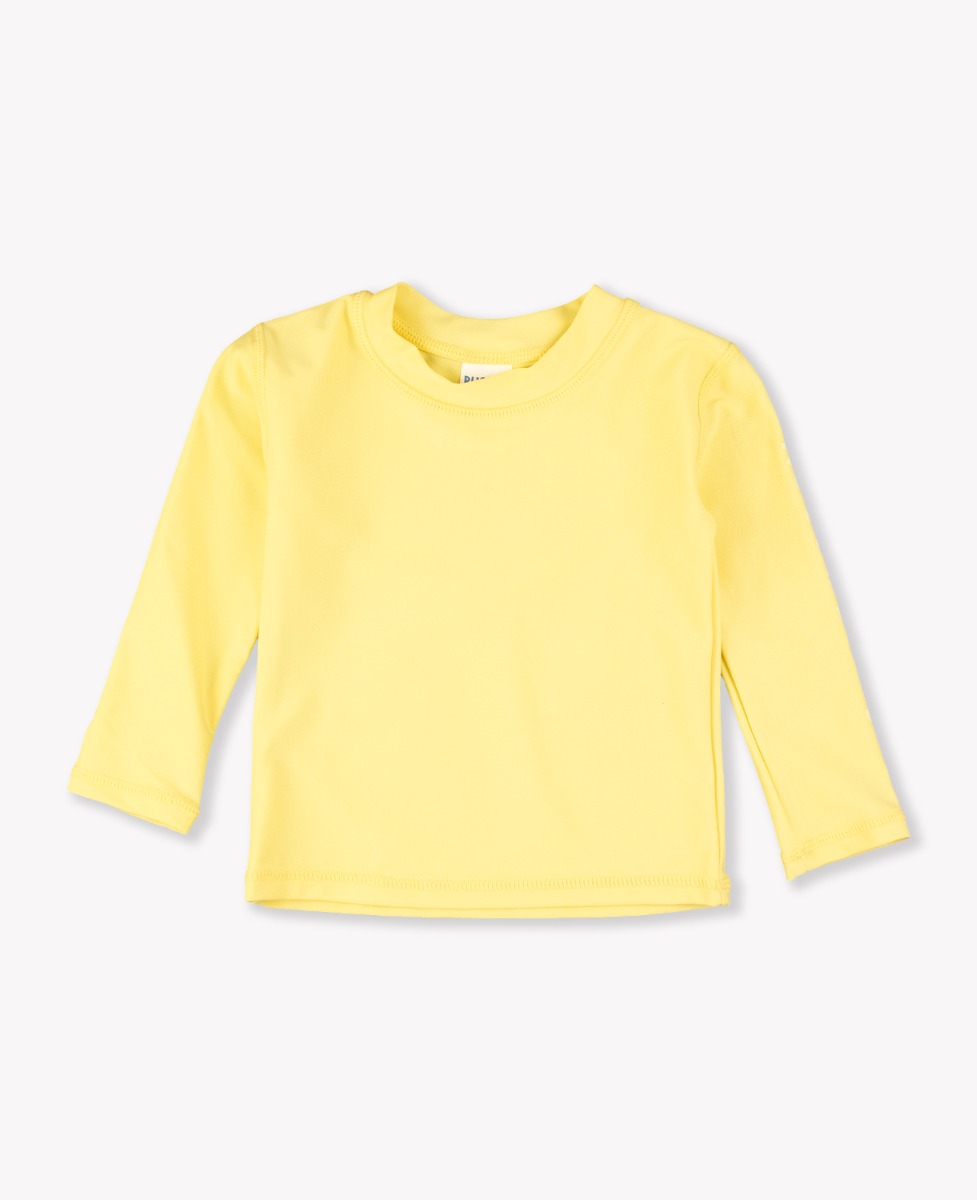 Banana Long Sleeve Logo Rash Guard - 3-6m