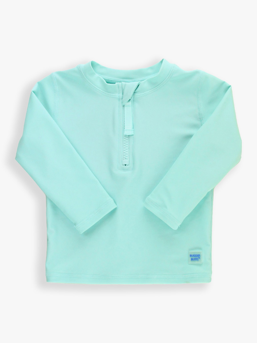 Long Sleeve Zipper Rash Guard | RuffleButts & RuggedButts