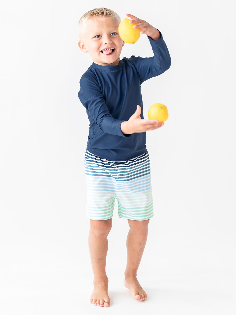 Coastal Stripe Swim Trunks - 6