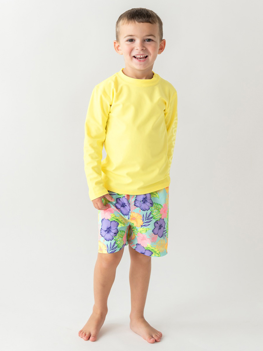 Aloha Blossoms Swim Trunks