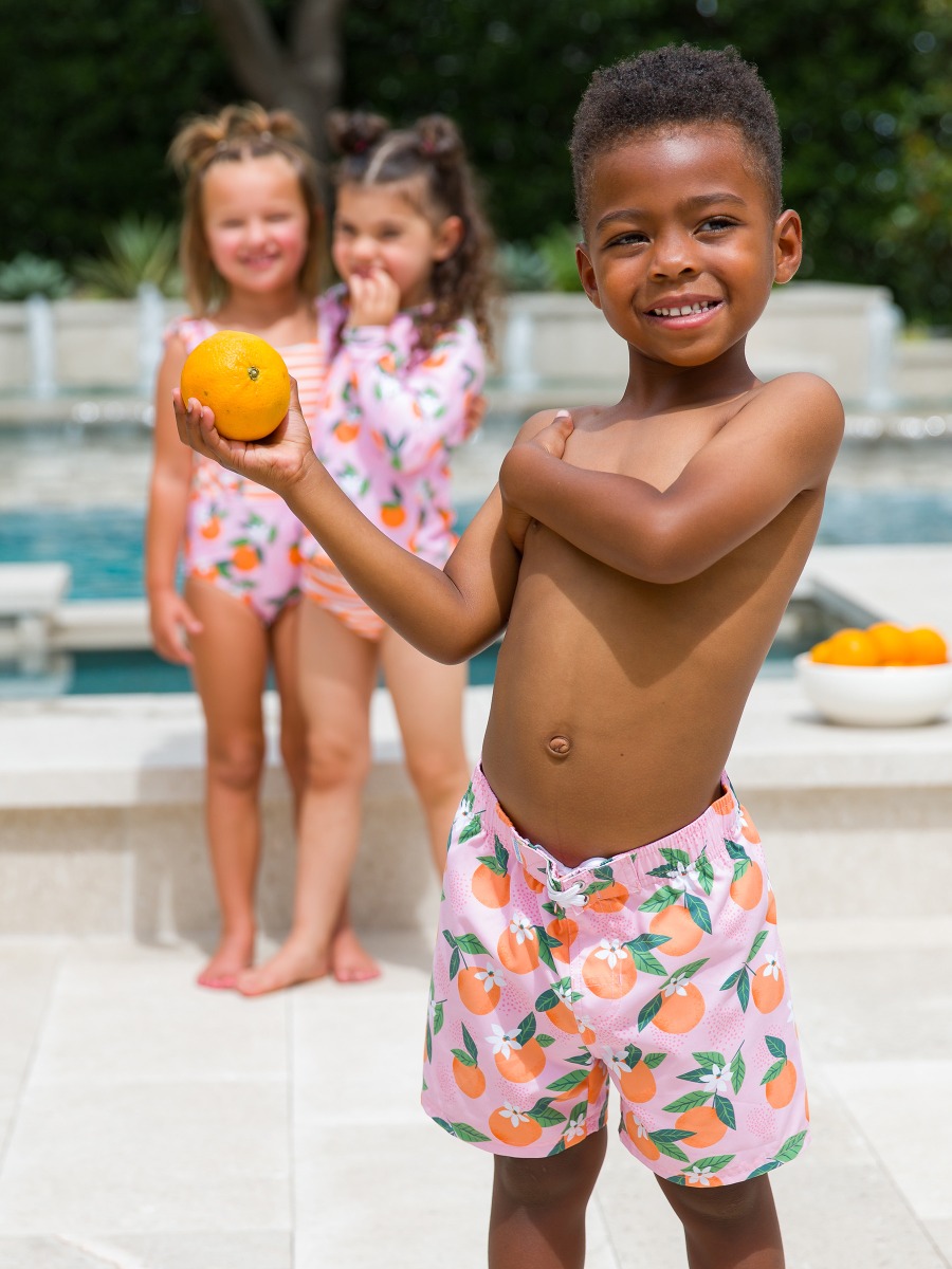 Floral & Fruit Swim Trunks