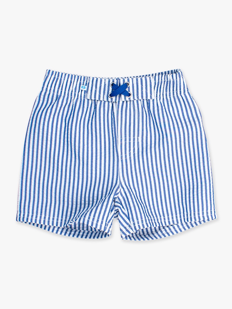 Seersucker Swim Trunks