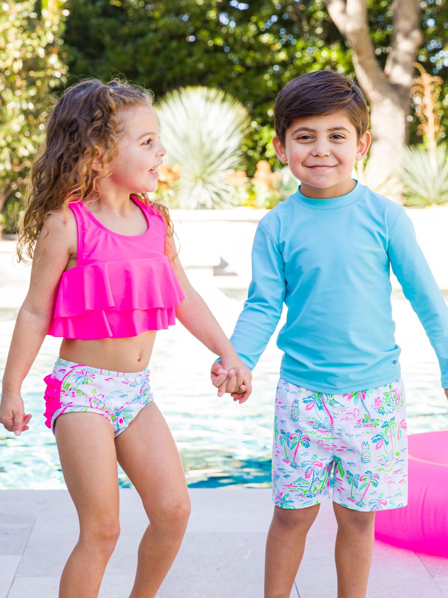 Tropical Resort Swim Trunks