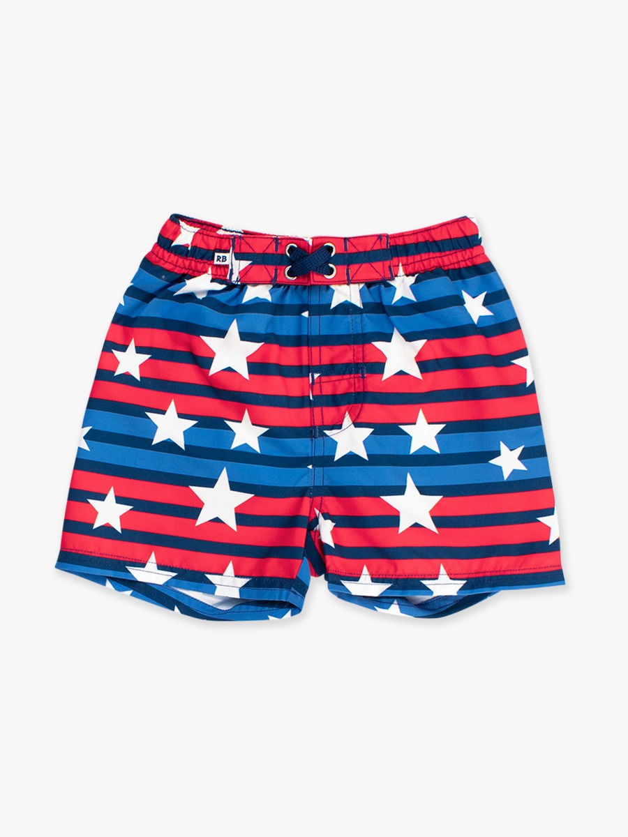 All-American Stripe Swim Trunks - 3-6m
