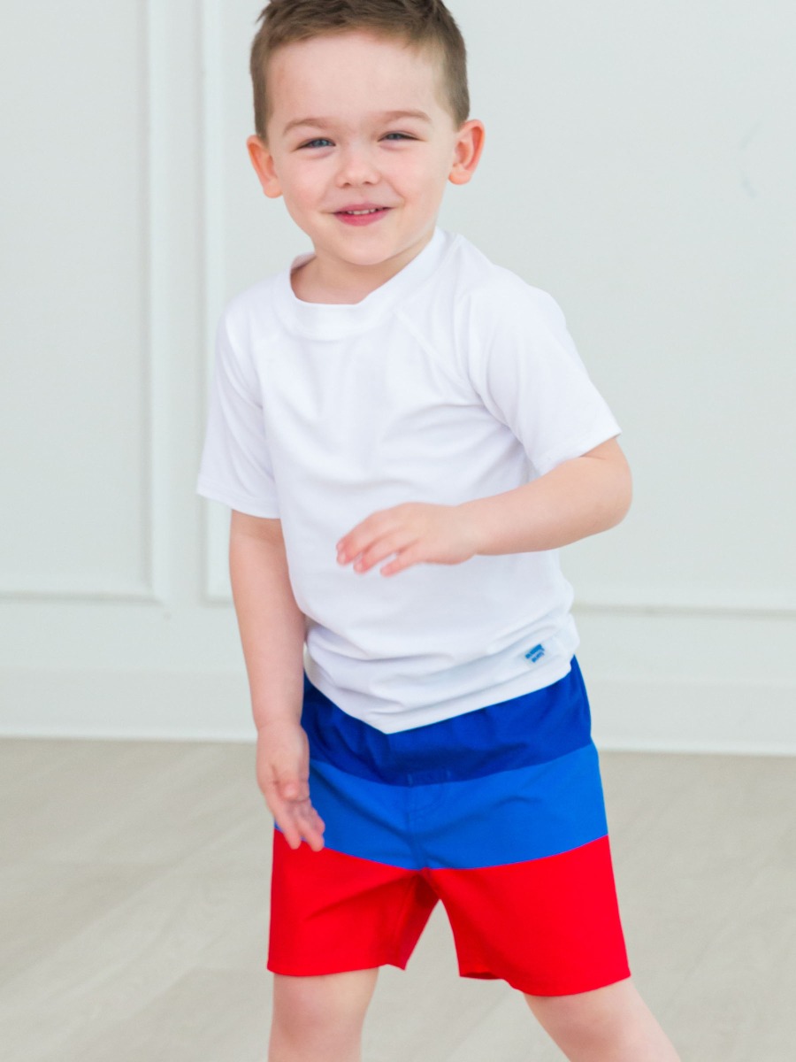 Liberty Color Block Swim Trunks