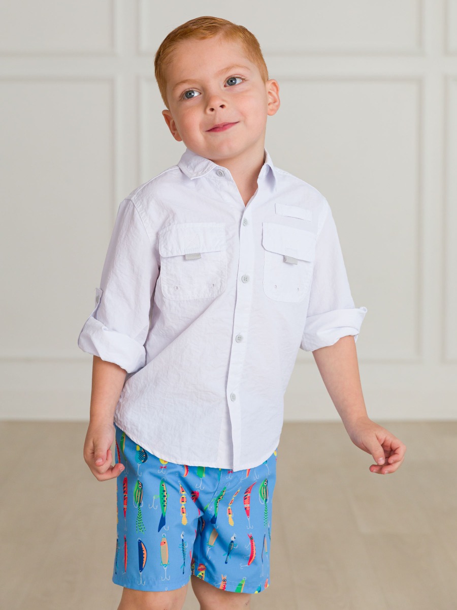 Gone Fishin' Swim Trunks